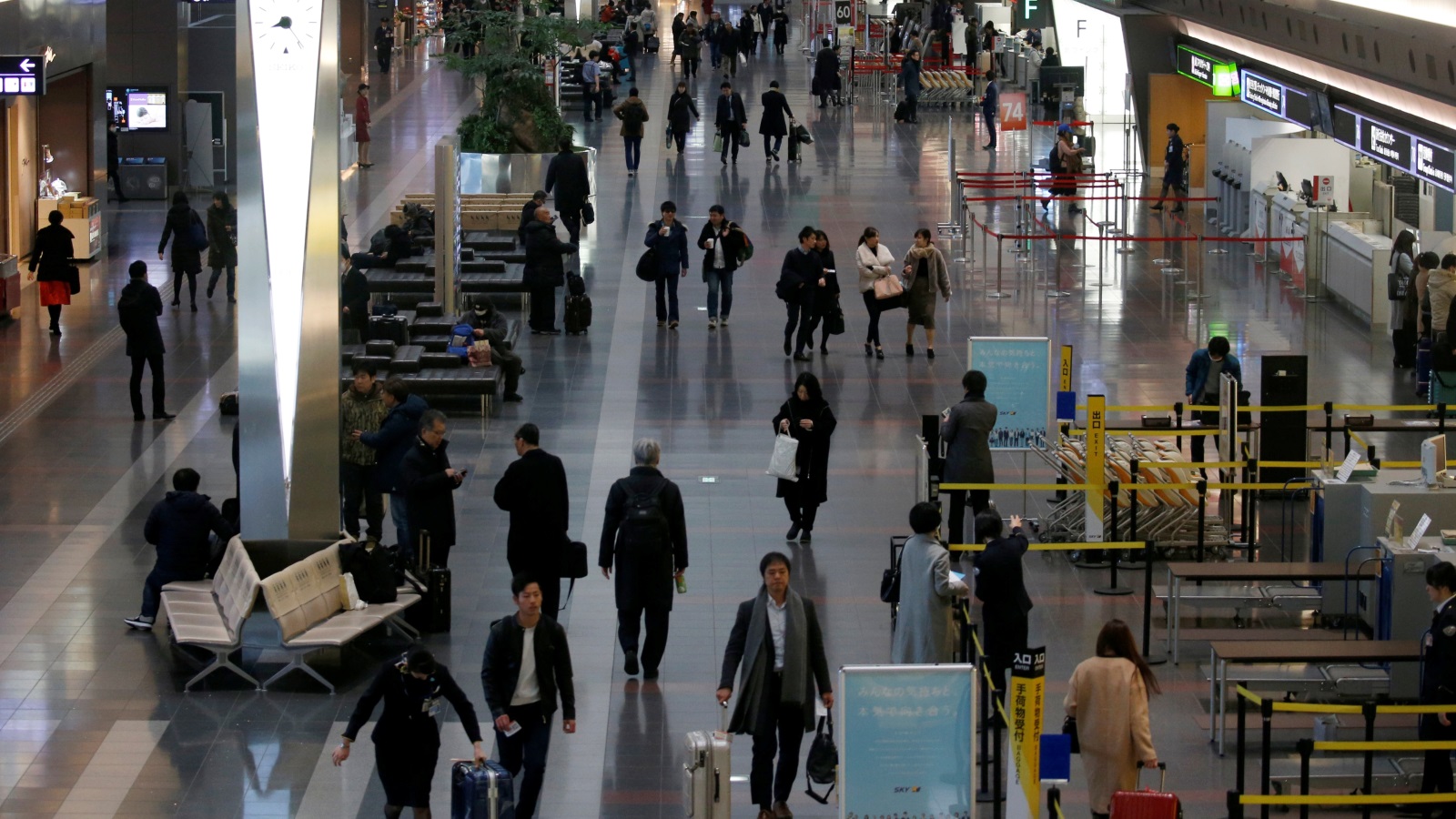 ‪مطار هانيدا الياباني صنف كأحسن مطار في العالم من حيث احترام المواعيد في عام 2018‬ (رويترز)