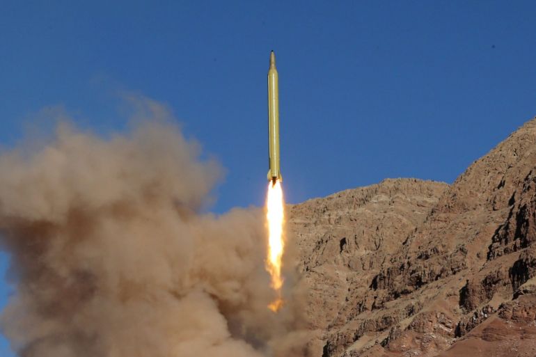 A ballistic missile is launched and tested in an undisclosed location, Iran, March 9, 2016. REUTERS/Mahmood Hosseini/TIMA ATTENTION EDITORS - THIS PICTURE WAS PROVIDED BY A THIRD PARTY. REUTERS IS UNABLE TO INDEPENDENTLY VERIFY THE AUTHENTICITY, CONTENT, LOCATION OR DATE OF THIS IMAGE. FOR EDITORIAL USE ONLY. NOT FOR SALE FOR MARKETING OR ADVERTISING CAMPAIGNS. NO THIRD PARTY SALES. NOT FOR USE BY REUTERS THIRD PARTY DISTRIBUTORS. THIS PICTURE IS DISTRIBUTED EXACTLY A