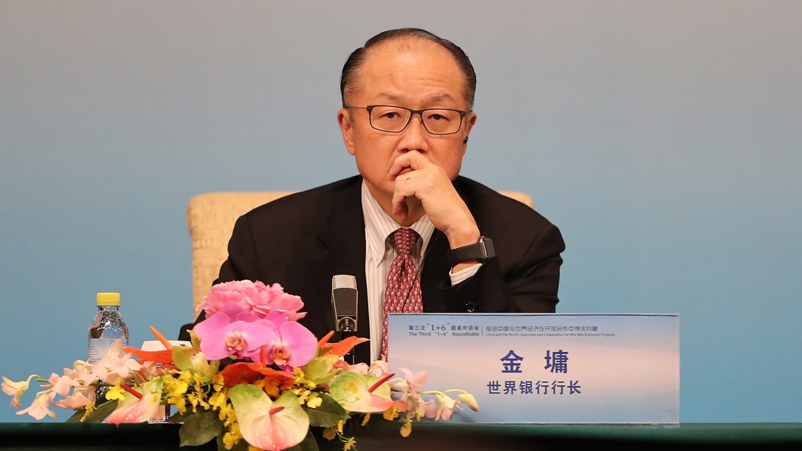 ‪جيم يونغ كيم غادر منصب رئاسة البنك الدولي بشكل مفاجئ‬ (غيتي)