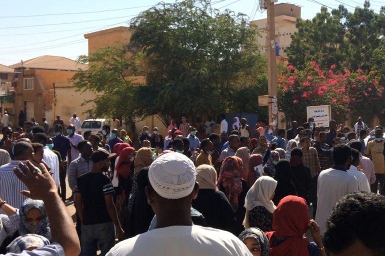 Anti-government demonstration in Sudan- - KHARTOUM, SUDAN - JANUARY 6 : Sudanese protesters attend an anti-government demonstration in the capital Khartoum on January 6, 2018.
