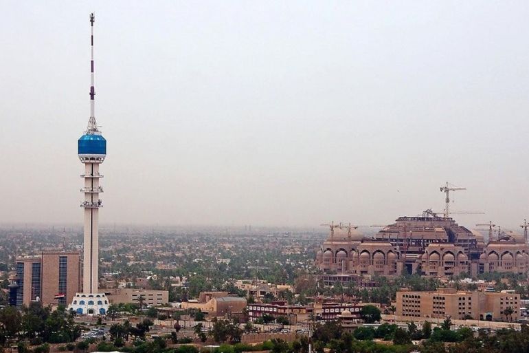 صورة لبرج بغداد   (المصدر/ موقع وزارة الاتصالات العراقية)