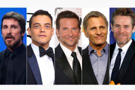 Best actor Oscar nominees for the 91st annual Academy Awards (L-R) Christian Bale, Rami Malek, Bradley Cooper, Viggo Mortensen and Willem Dafoe are seen in a combination of file photos. REUTERS/Staff/File Photos