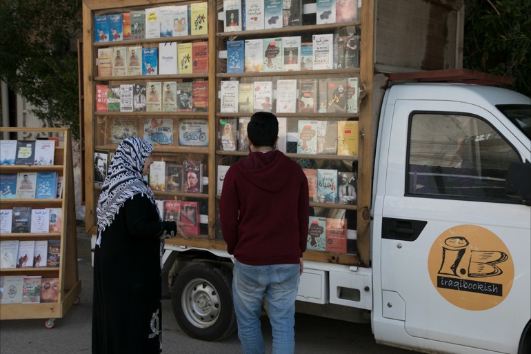 المكتبة المتنقلة في بغداد