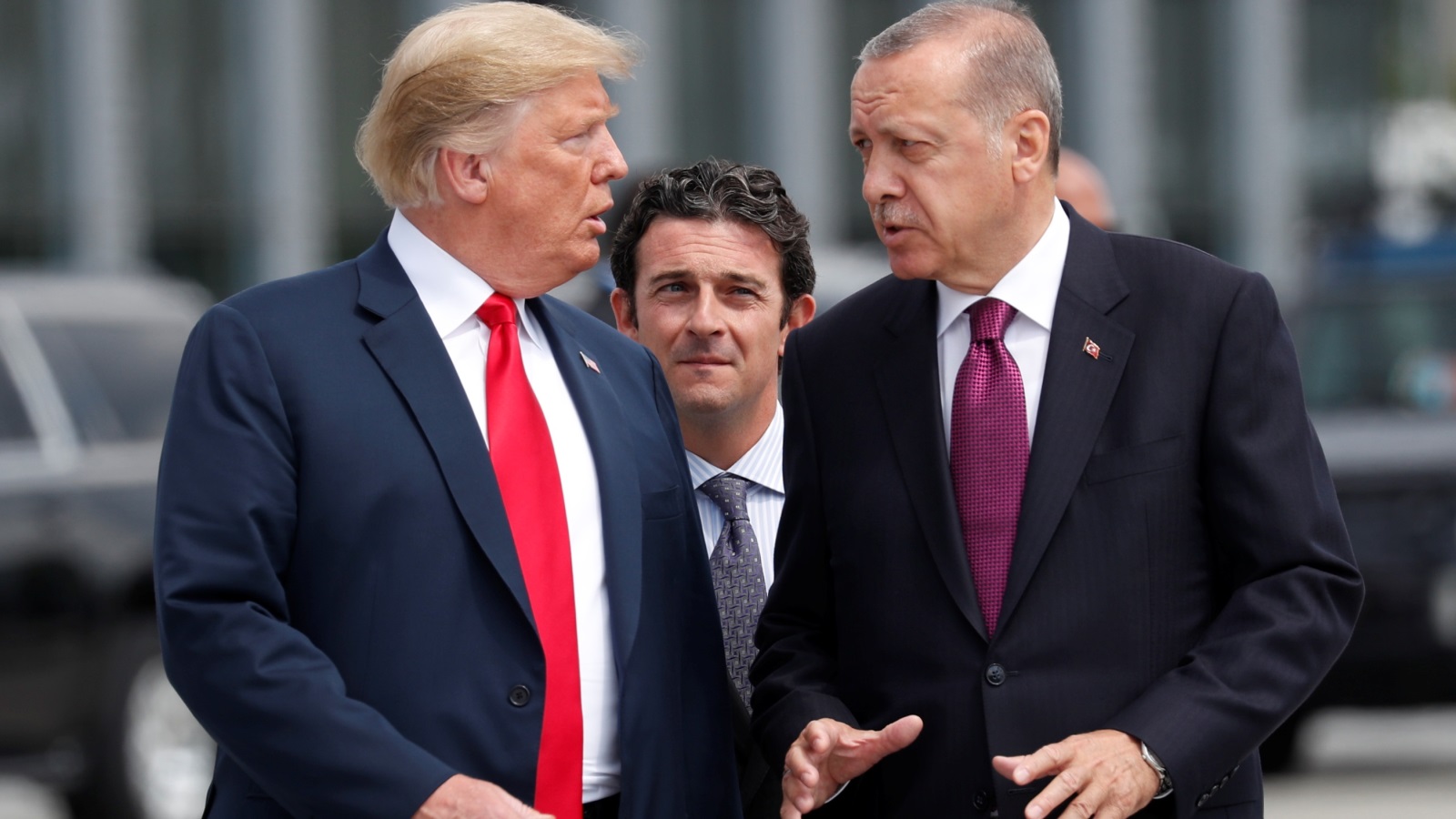 ‪أردوغان اعتبر الانسحاب الأميركي من سوريا خطوة صحيحة‬ (رويترز)
