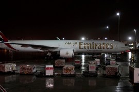 Emirates airlines planes stand parked at Dubai International Airport, United Arab Emirates January 8, 2018. REUTERS/Caren Firouz