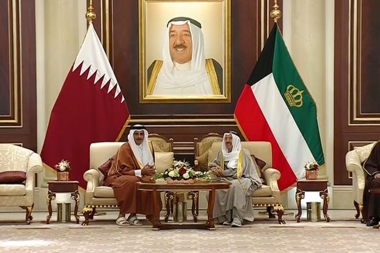 زيارة امير قطر إلى الكويت