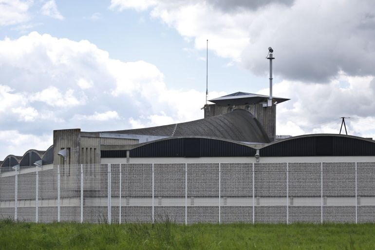 epa05281294 Exterior view of the Fleury-Merogis prison, south of Paris, France, 28 April 2016. Early 27 April 2016, Paris attacks suspect Salah Abdeslam was handed over to French authorities to face prosecution in relation to the Paris terror attacks on 13 November 2015. According to reports, Salah Abdeslam will be incarcerated in an isolated area of the Fleury-Merogis prison, near Paris. EPA/YOAN VALAT