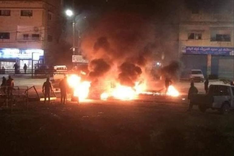 اشتباكات في عنجرة بعد مقتل شاب أردني (التواصل الاجتماعي)