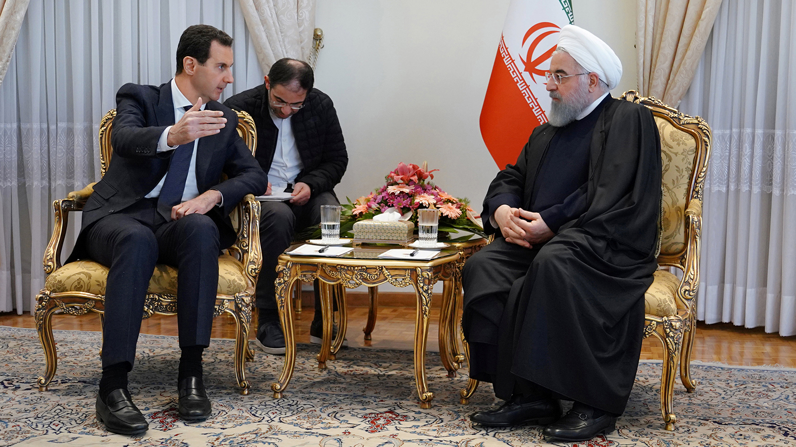 ‪روحاني أكد للأسد استعداد إيران للمساهمة في إعادة إعمار سوريا‬ روحاني أكد للأسد استعداد إيران للمساهمة في إعادة إعمار سوريا (الأوروبية)