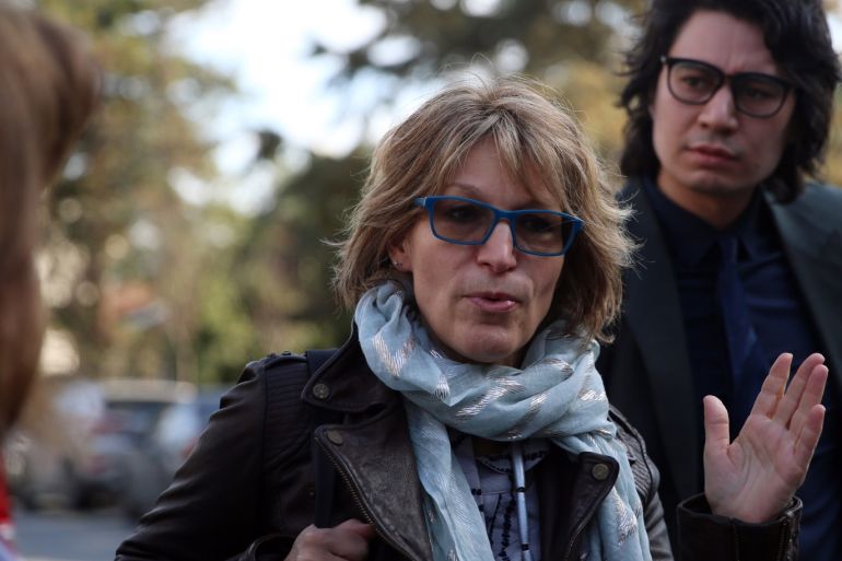 UN’s special rapporteur Agnes Callamard in Istanbul- - ISTANBUL, TURKEY - JANUARY 29: Agnes Callamard the UN’s special rapporteur on extrajudicial summary or arbitrary executions (front) arrives at to probe the killing of Saudi journalist Jamal Khashoggi at the Consulate General of Saudi Arabia in Istanbul, Turkey on January 29, 2019.