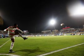Soccer Football - Egyptian Premier League - Zamalek v Pyramids FC - Petro Sport Stadium, Cairo, Egypt - January 24, 2019 General view of a corner during the match REUTERS/Amr Abdallah Dalsh