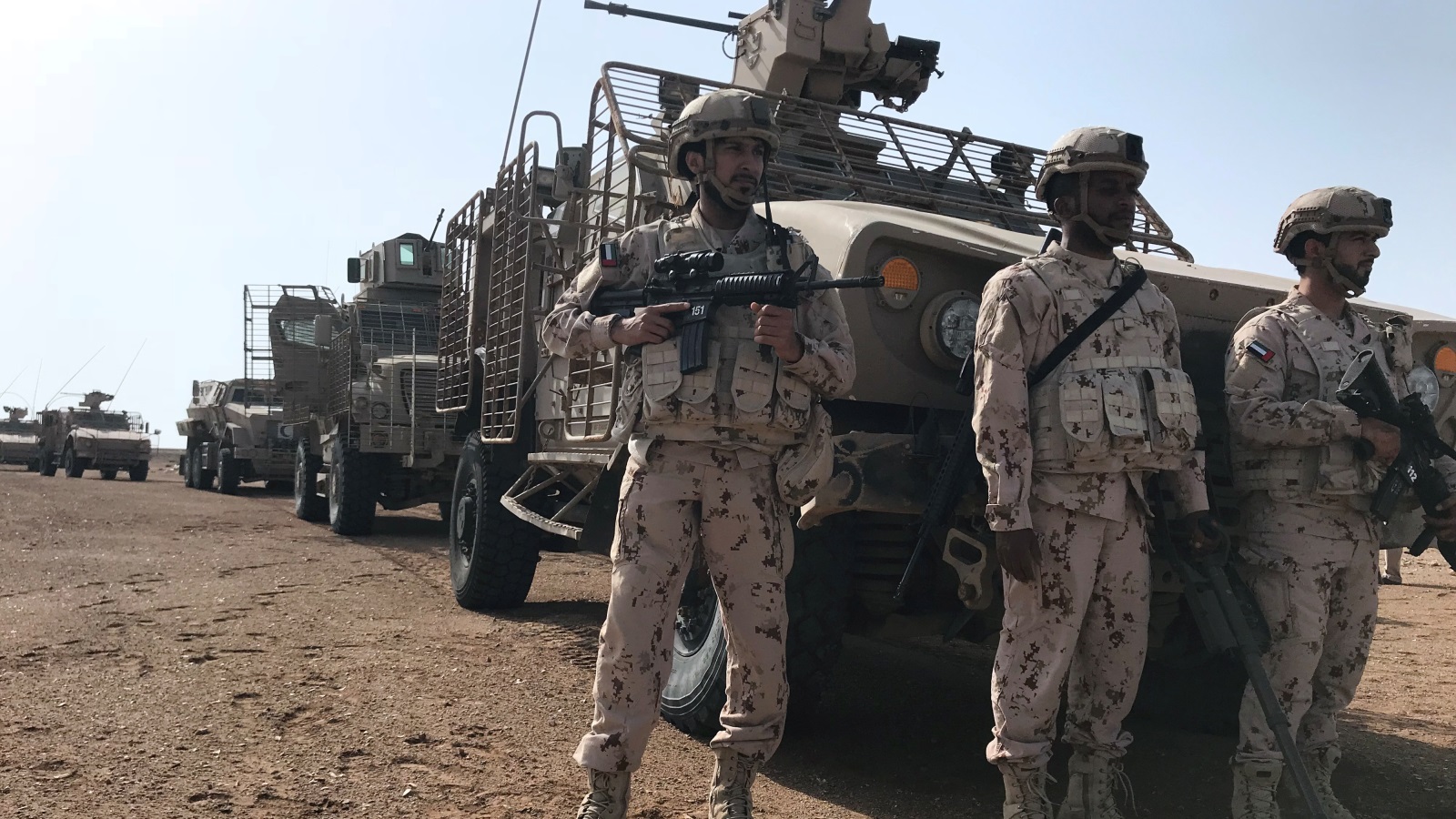 القوات الإماراتية في المخا (رويترز)