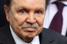 A file picture dated 21 February 2011 shows Algerian President Abdelaziz Bouteflika