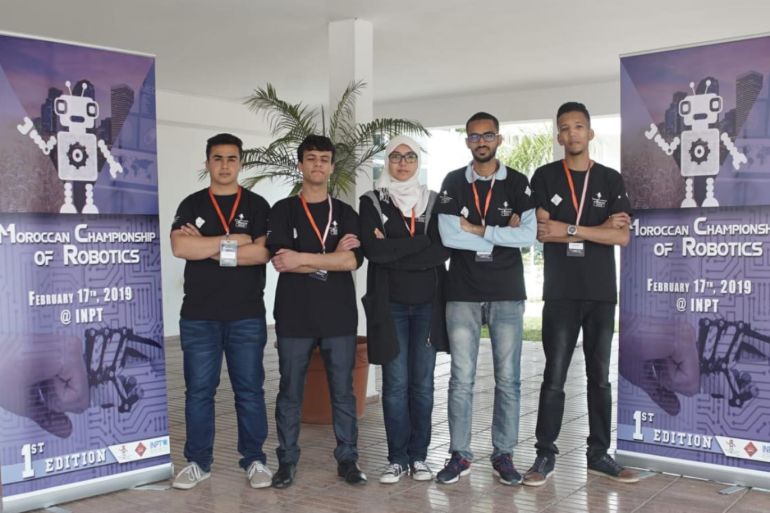 Said سعيد - فريق نادي الميكاترونيكس بالدار البيضاء الحاصل على الرتبة الأولى في المسابقة - المسابقة الوطنية المغربية تعزز صناعة الروبوت بين طلاب الجامعات