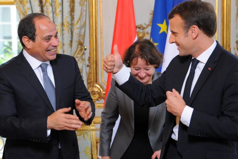 Egyptian President Abdel Fattah al-Sisi in France- - PARIS, FRANCE - OCTOBER 24: (----EDITORIAL USE ONLY – MANDATORY CREDIT -