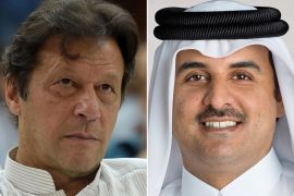 كومبو للشيخ تميم بن حمد أمير قطر و رئيس وزراء باكستان عمران خان