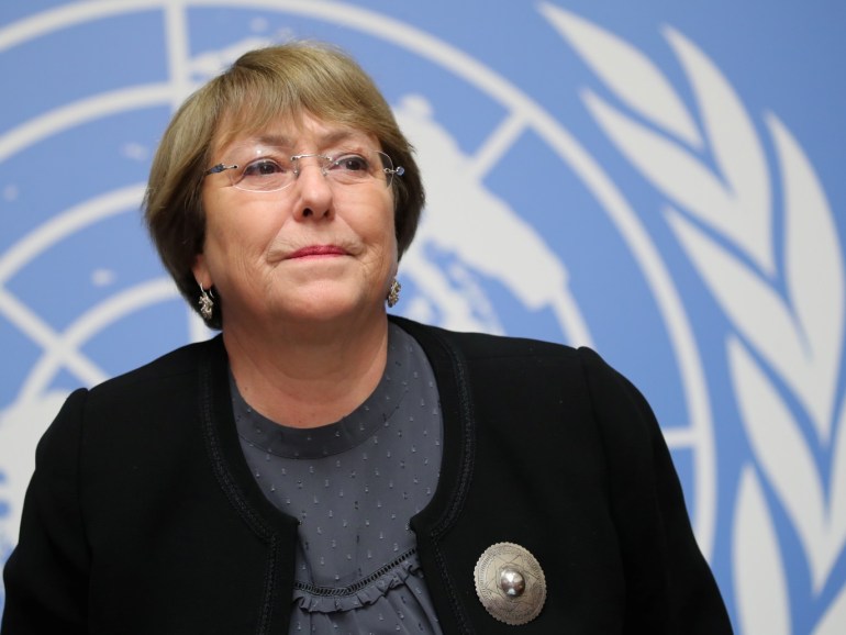 U.N. High Commissioner for Human Rights Michelle Bachelet attends a news conference at the United Nations in Geneva, Switzerland, December 5, 2018. REUTERS/Denis Balibouse