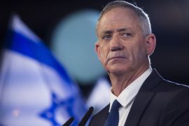 TEL AVIV, ISRAEL - JANUARY 29: Benny Gantz a former head of the IDF and head of Israel resilience party speaks to supporters in a campaign event on January 29, 2019 in Tel Aviv, Israel. Gantz was a General in the Israeli army and was made Chief of Staff in February 2011 until 2015. He launched the Israel Resilience Party last December to stand in the forthcoming 21st Knesset Elections that begin on April 9, 2019. (Photo by Amir Levy/Getty Images)