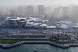 متحف قطر الوطني الجديد المصمم على شكل وردة الصحراء