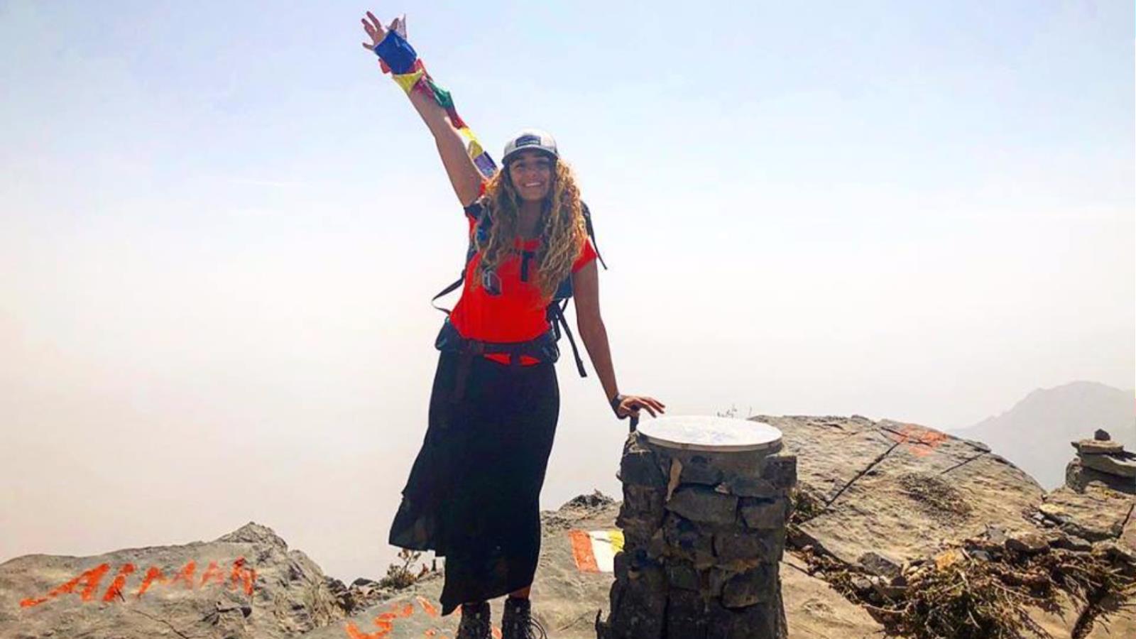 ‪تيما دريان‬ تيما دريان تسلقت أكثر من 16 جبلا حول العالم في تدريب ذاتي (الجزيرة)