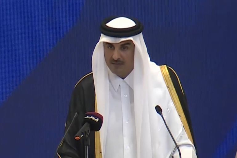 كلمة أمير قطر أما الجمعية العامة للاتحاد البرلماني الدولي