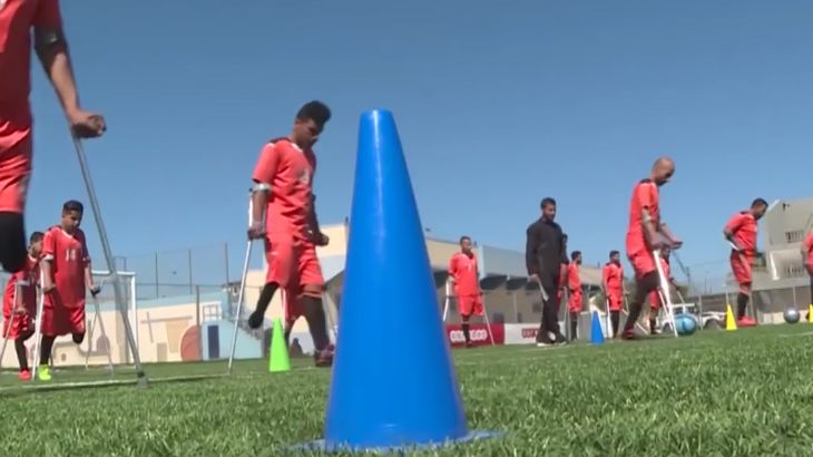 كرة القدم لمبتوري الأطراف في غزة