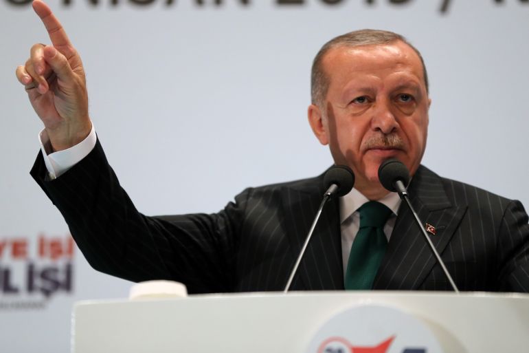 Turkish President Recep Tayyip Erdogan- - ANKARA, TURKEY - APRIL 27 (----EDITORIAL USE ONLY – MANDATORY CREDIT -