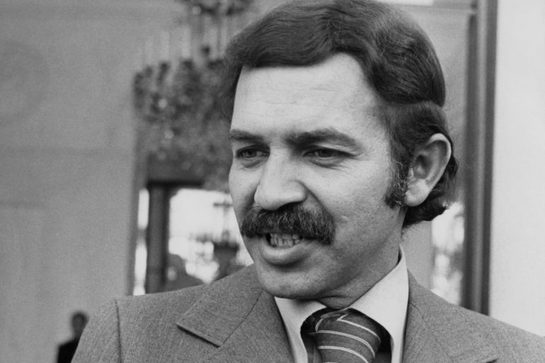 Abdelaziz Bouteflika, the Algerian Minister of Foreign Affairs, during a visit to Paris, France, 1978. (Photo by Keystone/Hulton Archive/Getty Images)