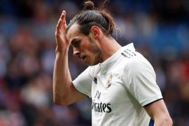 Soccer Football - La Liga Santander - Real Madrid v Eibar - Santiago Bernabeu, Madrid, Spain - April 6, 2019 Real Madrid's Gareth Bale reacts REUTERS/Javier Barbancho