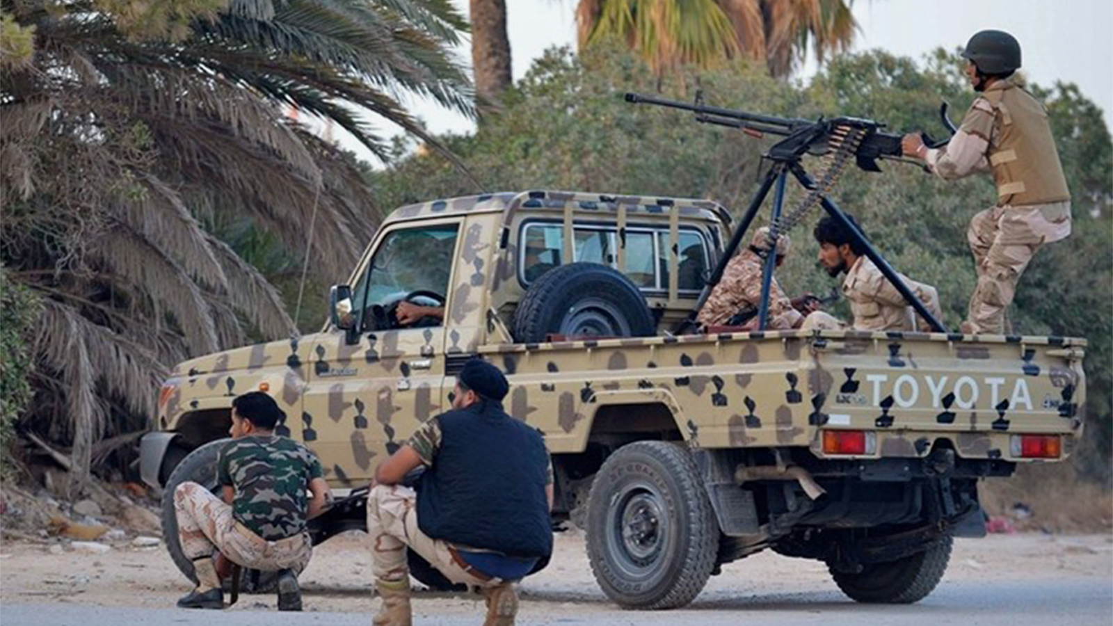 ‪قوات حكومة الوفاق جنوب غرب طرابلس الليبية‬ (الجزيرة)