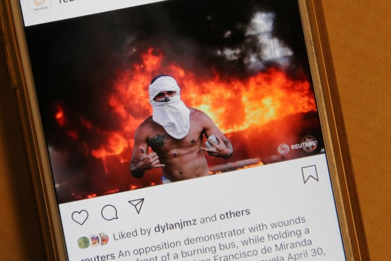 The Instagram account of Reuters Pictures, as seen in Canada, features no more total