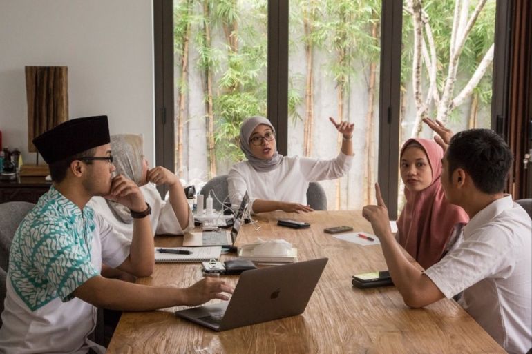 The Quran Indonesia Project started with celebrities reading verses from the holy book, but has moved on to include videos of sign language translations.CreditEd Wray for The New York Times