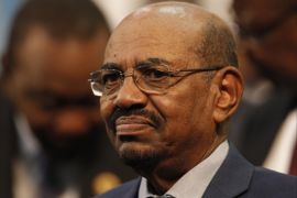 epa07499932 (FILE) - Sudanese President Omar al-Bashir seen during the 'Family photograph' taken at the AU Summit in Sandton, Johannesburg, South Africa, 14 June 2015, reissued 11 April 2019. Media reports on 11 April 2019 state that Sudan's President Omar al-Bashir has been ousted and arrested by the military after nearly 30 years in power. EPA-EFE/KIM LUDBROOK