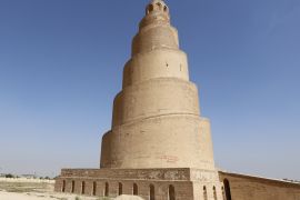The Spiral Minaret of the Great Mosque is pictured in Samarra, March 15, 2015. REUTERS/Thaier Al-Sudani (IRAQ - Tags: SOCIETY RELIGION)