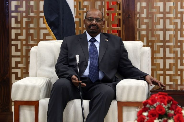 Omar Al-Bashir - Guinean President Alpha Conde - Matamela Cyril Ramaphosa in Ethiopia- - ADDIS ABABA, ETHIOPIA - FEBRUARY 9: Sudanese President Omar Al-Bashir arrives at the Addis Ababa Bole International Airport to attend the 32nd African Union Leaders' Summit in Addis Ababa, Ethiopia on February 9, 2019.