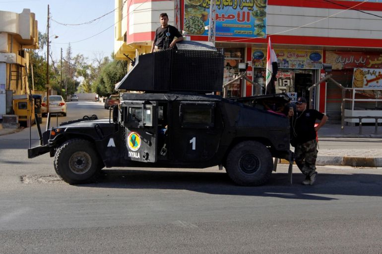 A vehicle of the Iraqi Federal police is seen on a street in Kirkuk, Iraq October 19, 2017. Picture taken October 19, 2017. REUTERS/Ako Rasheed