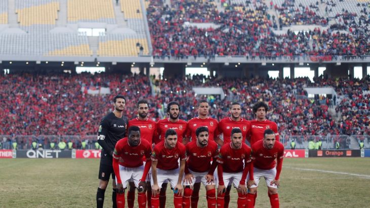 Soccer Football - African Champions League - Group Stage - Group D - Al Ahly v JS Saoura - Borg El Arab Stadium, Alexandria, Egypt - March 16, 2019 Al Ahly players pose for a team group photo before the match REUTERS/Amr Abdallah Dalsh