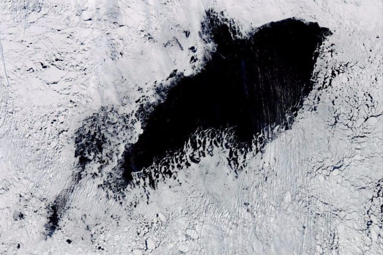 Polynya antarctica (NASA)