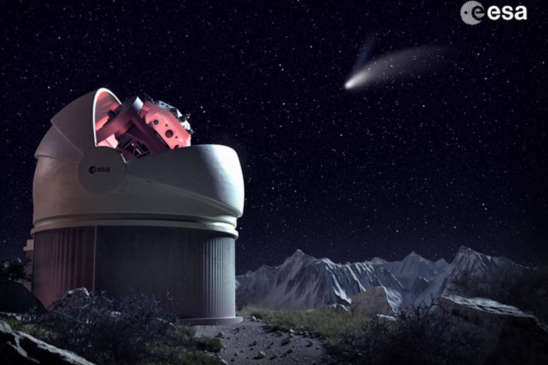 Said سعيد - تليسكوب فلاي آي التابع لوكالة الفضاء الأوربية إيسا، والجاري بناؤه في إيطاليا - علماء الكويكبات يتجهزون ليوم قد يأتي وتنتهي فيه الأرض