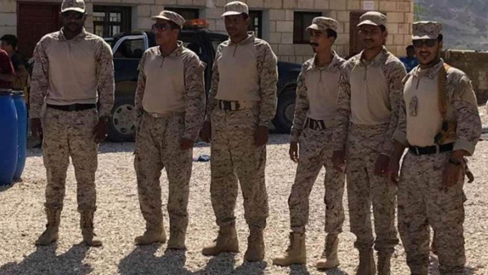 عناصر تابعة للقوات السعودية في منطقة سيحوت بالمهرة (الجزيرة نت)