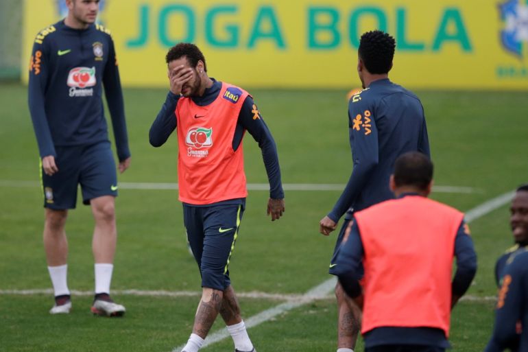 Soccer Football - After denying an accusation of rape, the Brazilian football star Neymar trains with his national team in Teresopolis, Brazil June 2, 2019 REUTERS/Ricardo Moraes
