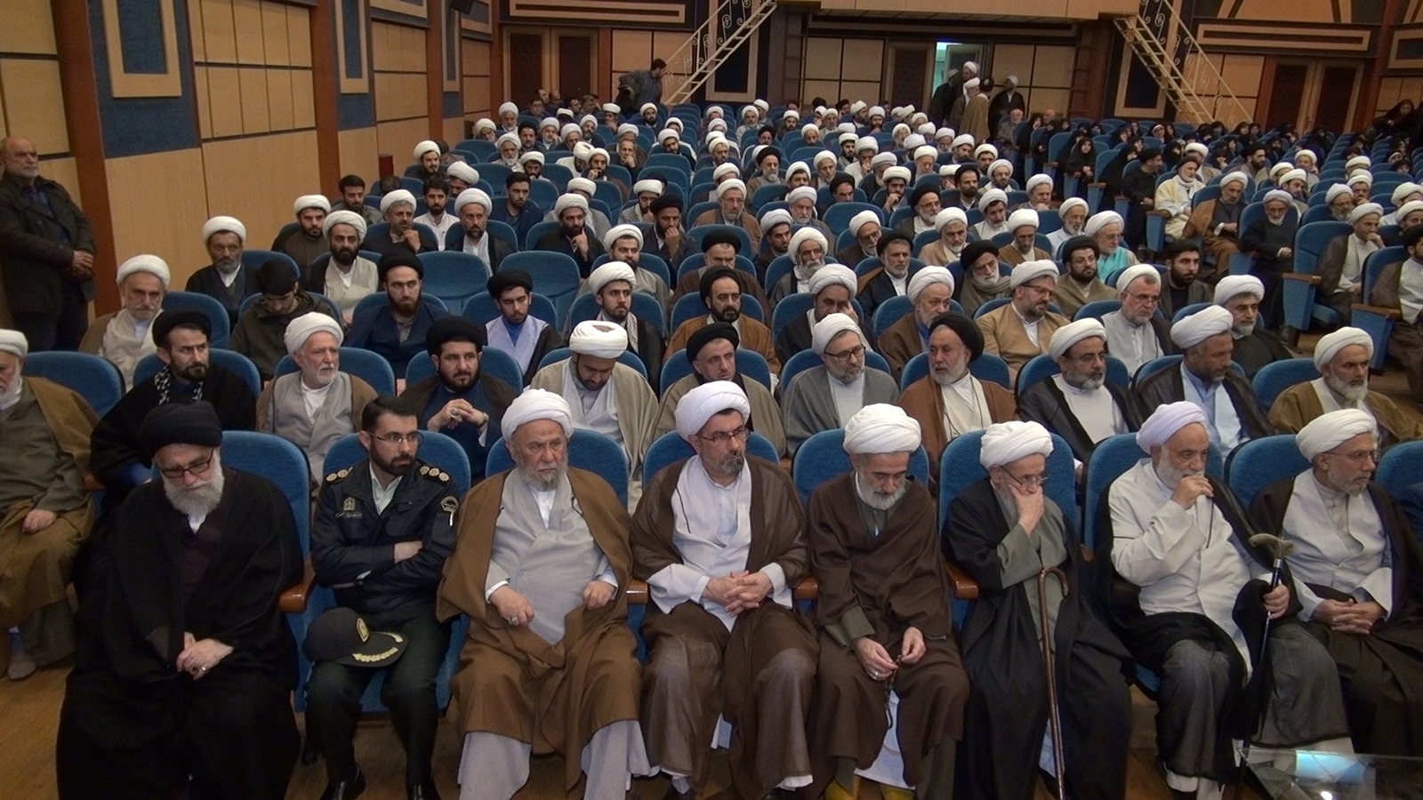 ‪اجتماع لعلماء الدين بمدينة ساري في شمال إيران‬ (مواقع التواصل)