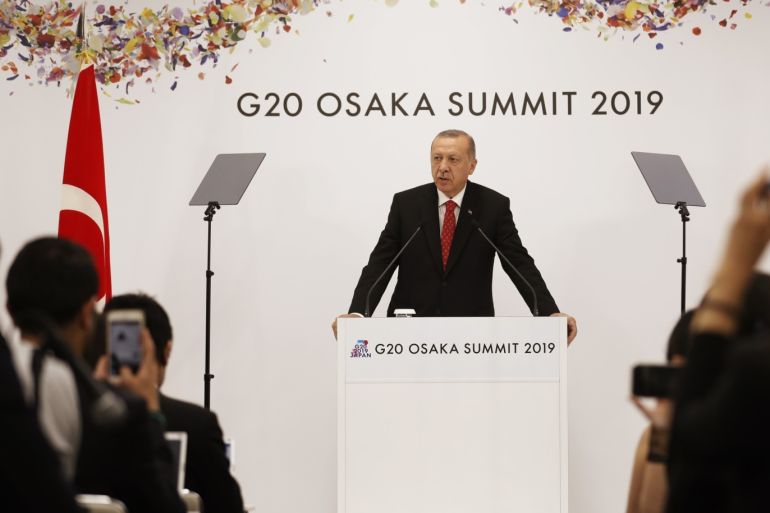 G20 Summit in Osaka- - OSAKA, JAPAN - JUNE 29: (----EDITORIAL USE ONLY – MANDATORY CREDIT -