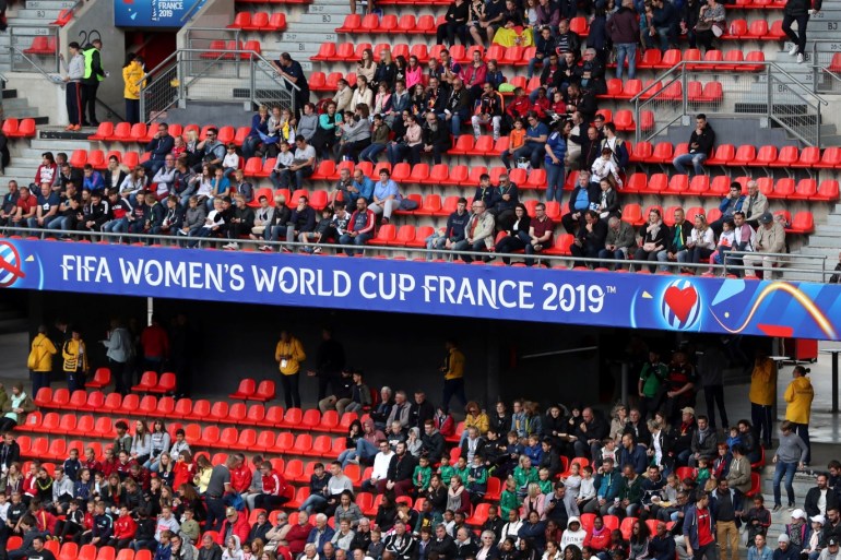 Soccer Football - Women's World Cup - Group B - Germany v Spain - Stade du Hainaut, Valenciennes, France - June 12, 2019 Fans before the match REUTERS/Yves Herman