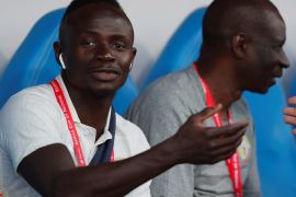 Soccer Football - Africa Cup of Nations 2019 - Group C - Senegal v Tanzania - 30 June Stadium, Cairo, Egypt - June 23, 2019 Senegal's Sadio Mane sits on the bench during the match REUTERS/Amr Abdallah Dalsh