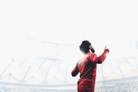 MADRID, SPAIN - JUNE 01: (Editors note: Image has been processed using digital filters) Mohamed Salah of Liverpool enters the pitch before the UEFA Champions League Final between Tottenham Hotspur and Liverpool at Estadio Wanda Metropolitano on June 01, 2019 in Madrid, Spain. (Photo by Michael Regan/Getty Images)