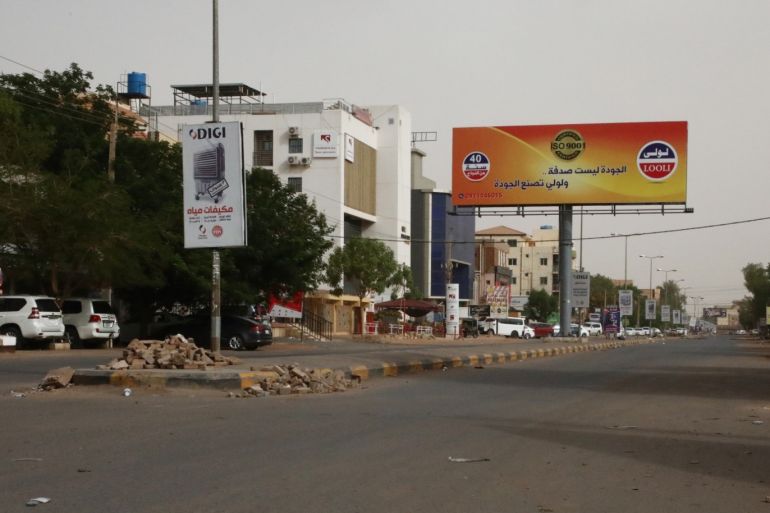 General strike in Sudan- - KHARTOUM, SUDAN - JUNE 09: A view of closed shops at streets are seen during a general strike after the call of the opposition Sudanese Professionals Association (SPA), in Khartoum, Sudan on June 09, 2019.