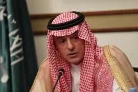 Saudi Arabia's Foreign Minister Adel al-Jubeir speaks at a briefing with reporters in London, Britain June 20, 2019. REUTERS/Simon Dawson