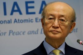 International Atomic Energy Agency (IAEA) Director General Yukiya Amano addresses a news conference during a board of governors meeting at the IAEA headquarters in Vienna, Austria March 4, 2019. REUTERS/Leonhard Foeger