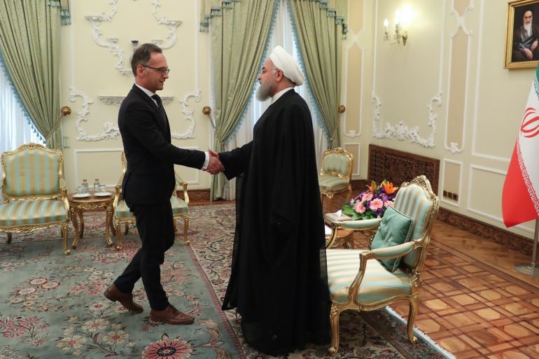 German Foreign Minister Heiko Mass in Tehran- - TEHRAN, IRAN - JUNE 10 : (----EDITORIAL USE ONLY – MANDATORY CREDIT -